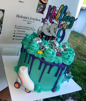 8inch, 3 layer Confetti Cake