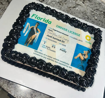 Custom ID Sheet Cake